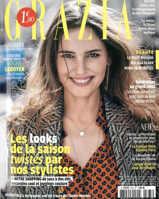 Grazia France, Octobre 2016