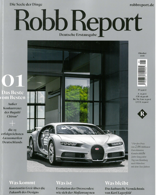 Robb Report, Octobre 2016