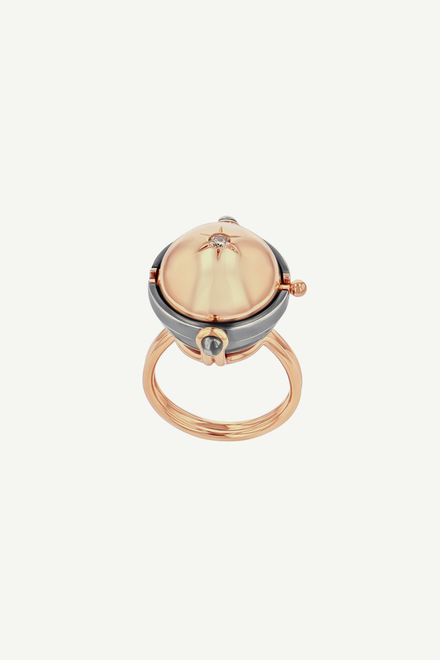 Bague Sphère Saphir Rose