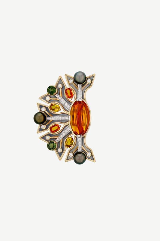 Citrine Brooch