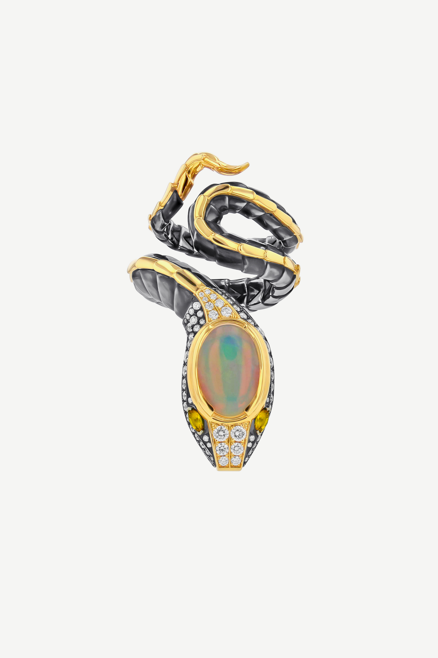 Opal Serpent Ring